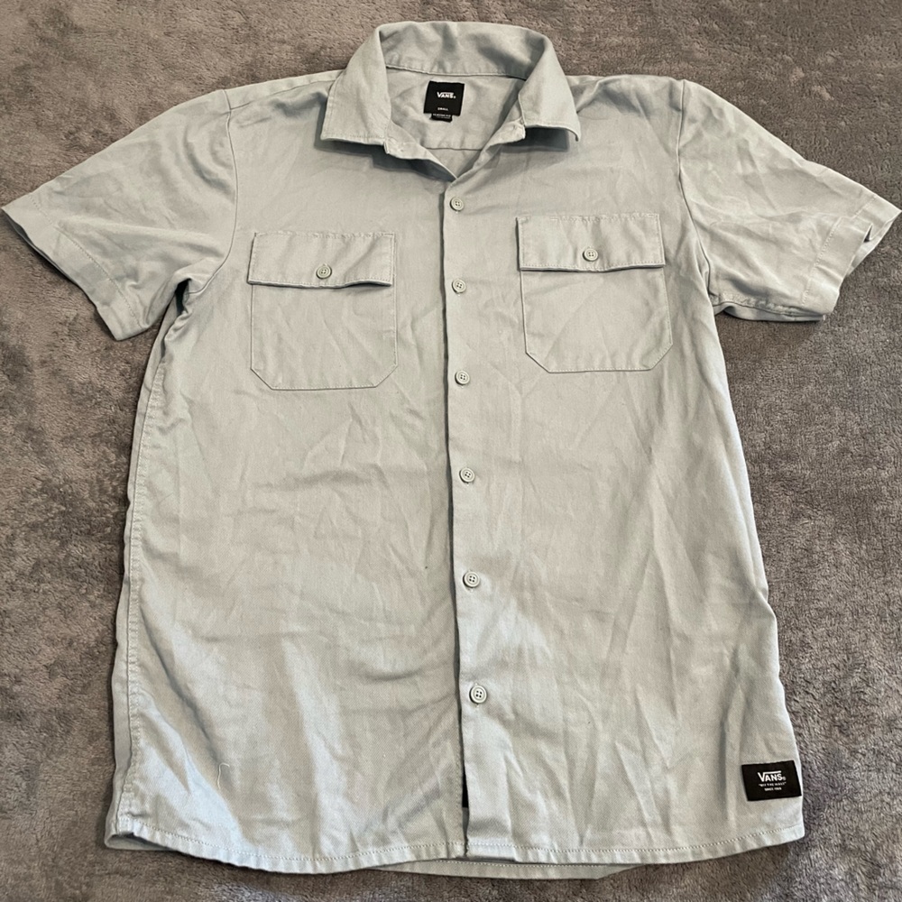 Vans Classic Button Down Tee Shirt Top